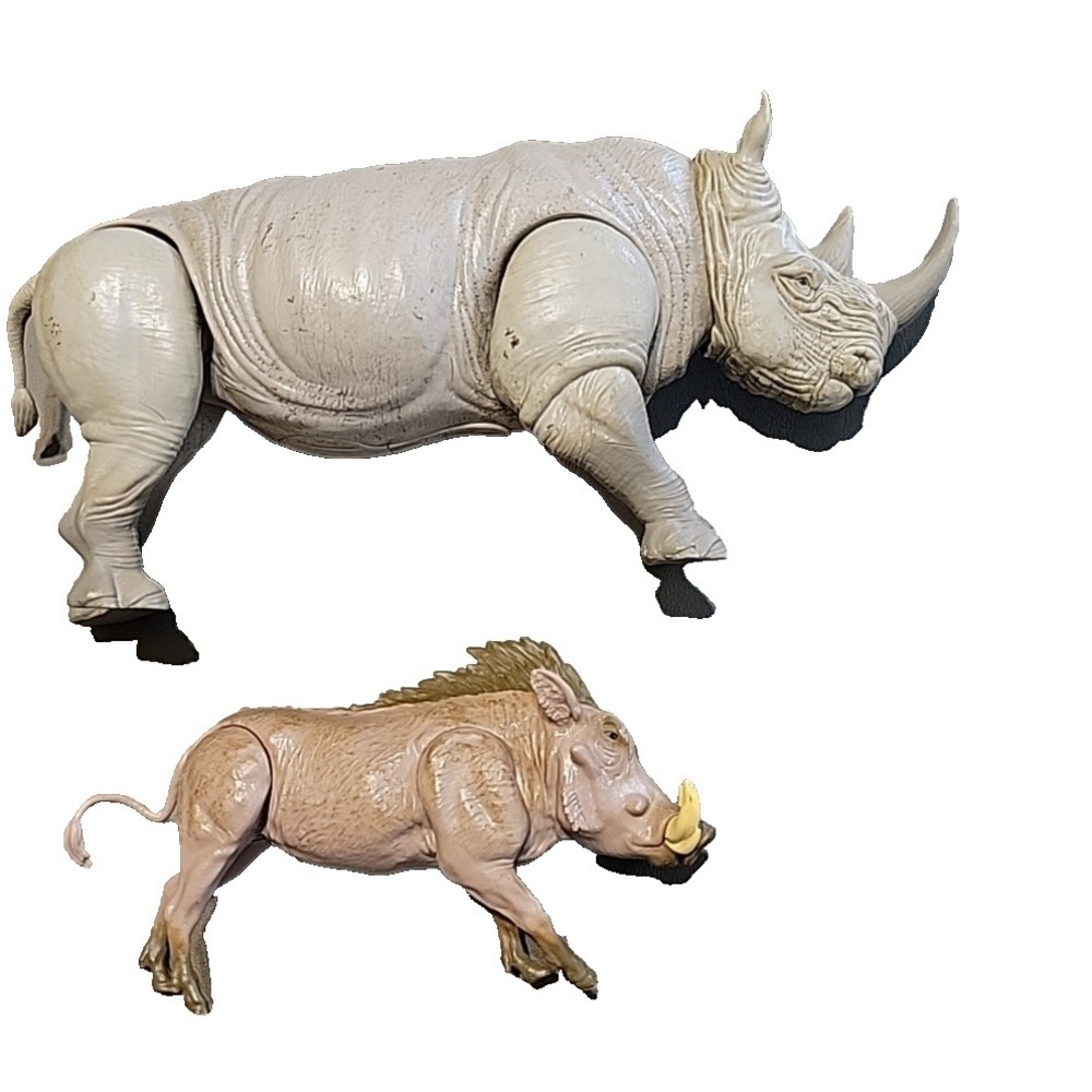 2019 Lanard  Jumanji  Charging Rhino Action Figure w/ Sounds & warthog toys